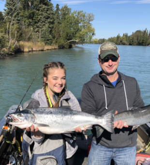 Casting into Kenai Salmon paradise